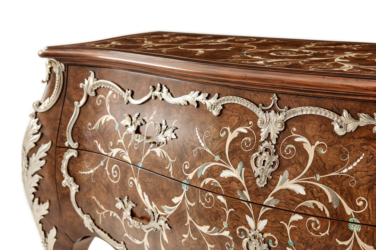 Theodore Alexander Laurent Bombe Commode Open Box Item