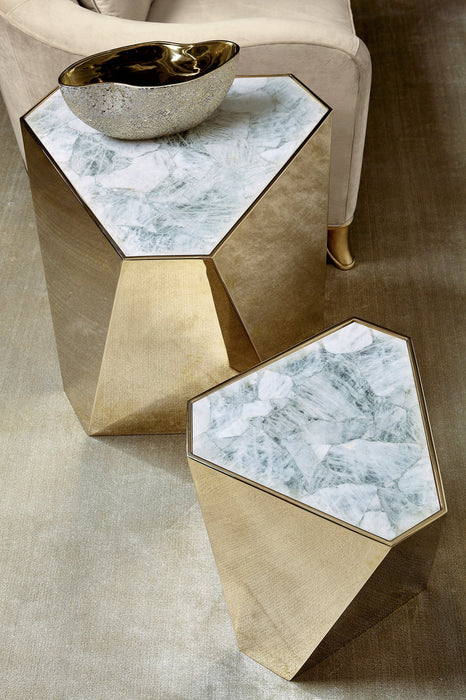 Caracole Debut Contempo Side Table - Gold