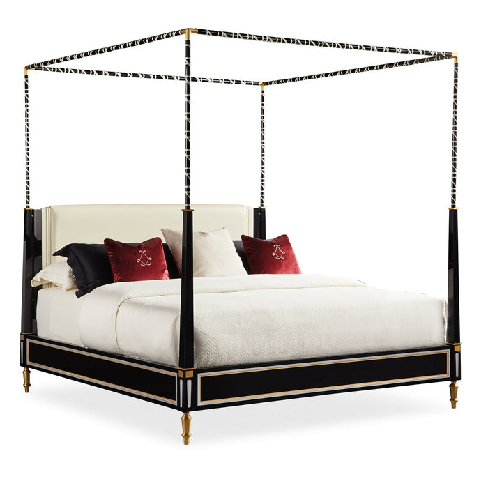 Caracole Promethean Couturier Canopy King Bed DSC