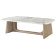 Theodore Alexander Repose Wooden Coffee Table Marble Top