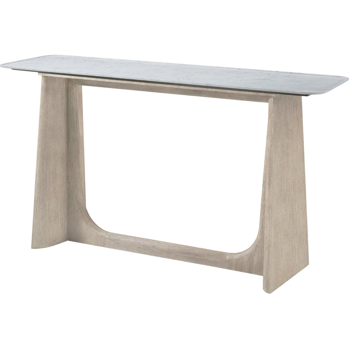 Theodore Alexander Repose Wooden Console Table Marble Top