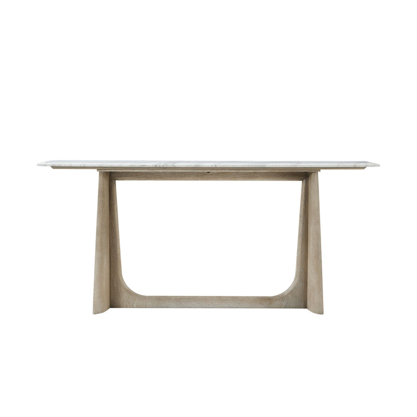 Theodore Alexander Repose Wooden Console Table Marble Top