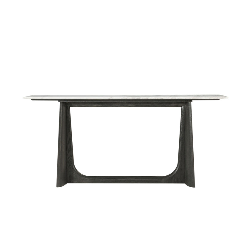 Theodore Alexander Repose Wooden Console Table Marble Top
