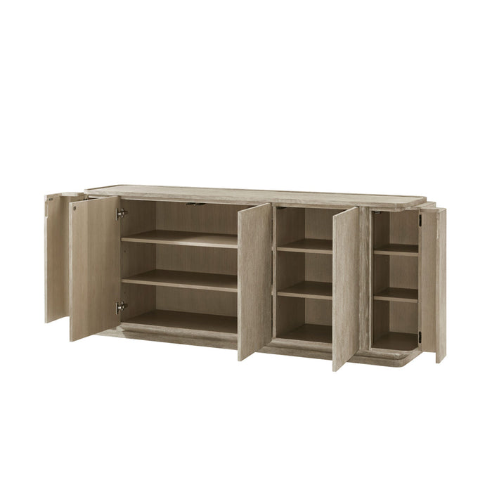 Theodore Alexander Repose Panel Triple-Door Sideboard