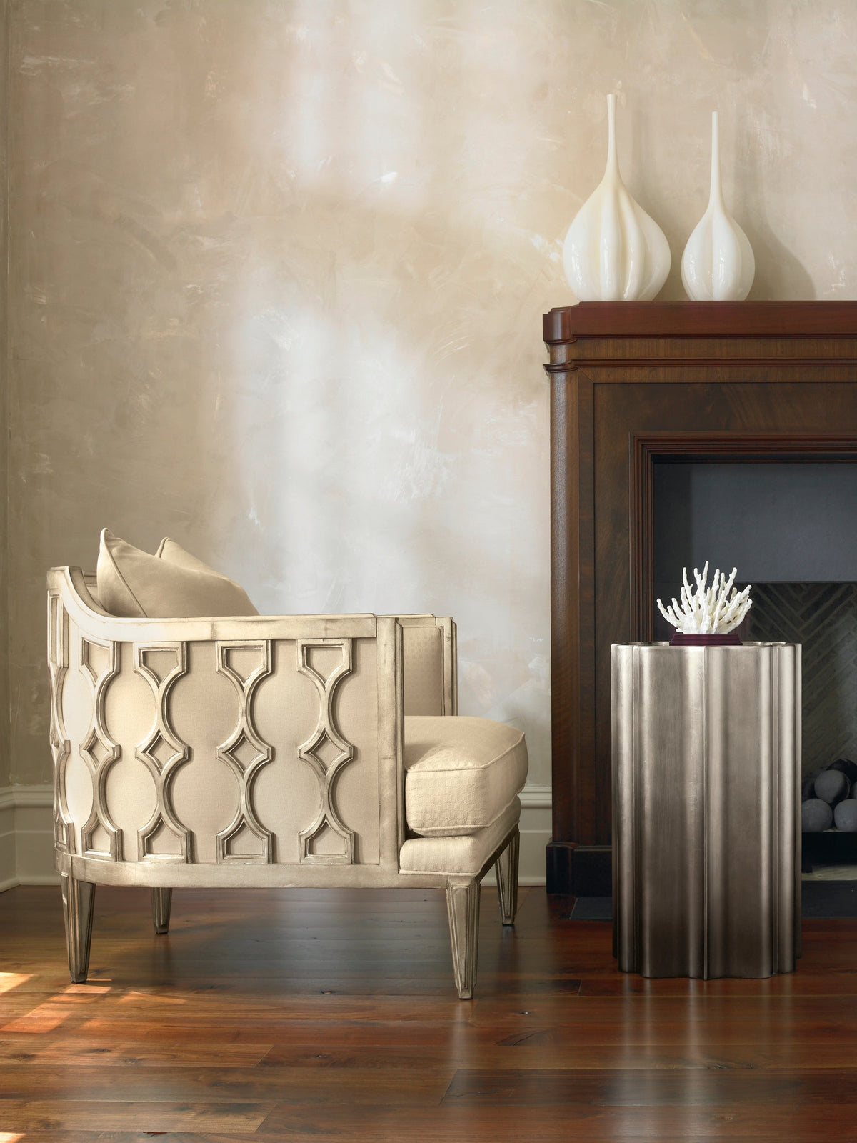 Caracole Gold Is Up Side Table INV