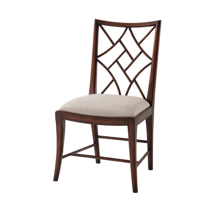 Theodore Alexander A Delicate Trellis Side Chair - Set of 2