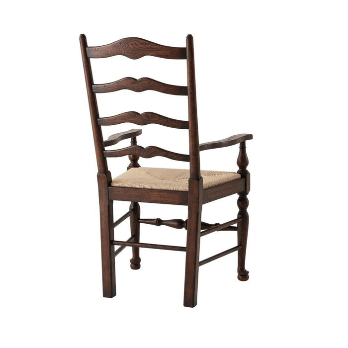 Theodore Alexander Althorp - Victory Oak Ladderback Arm Chair - Set of 2