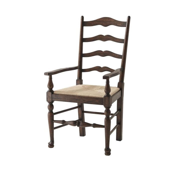 Theodore Alexander Althorp - Victory Oak Ladderback Arm Chair - Set of 2