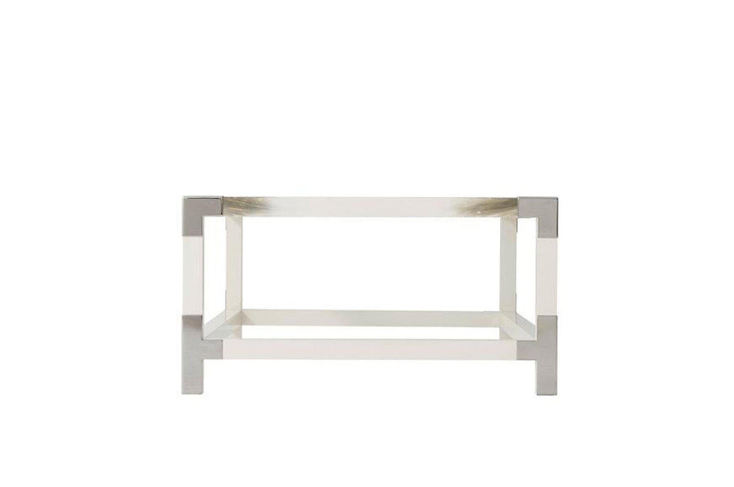 Theodore Alexander Cutting Edge Longhorn White Cocktail Table