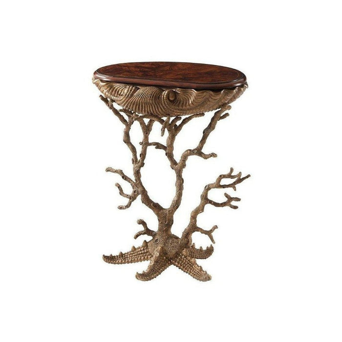 Theodore Alexander Gilt Grotto Side Table