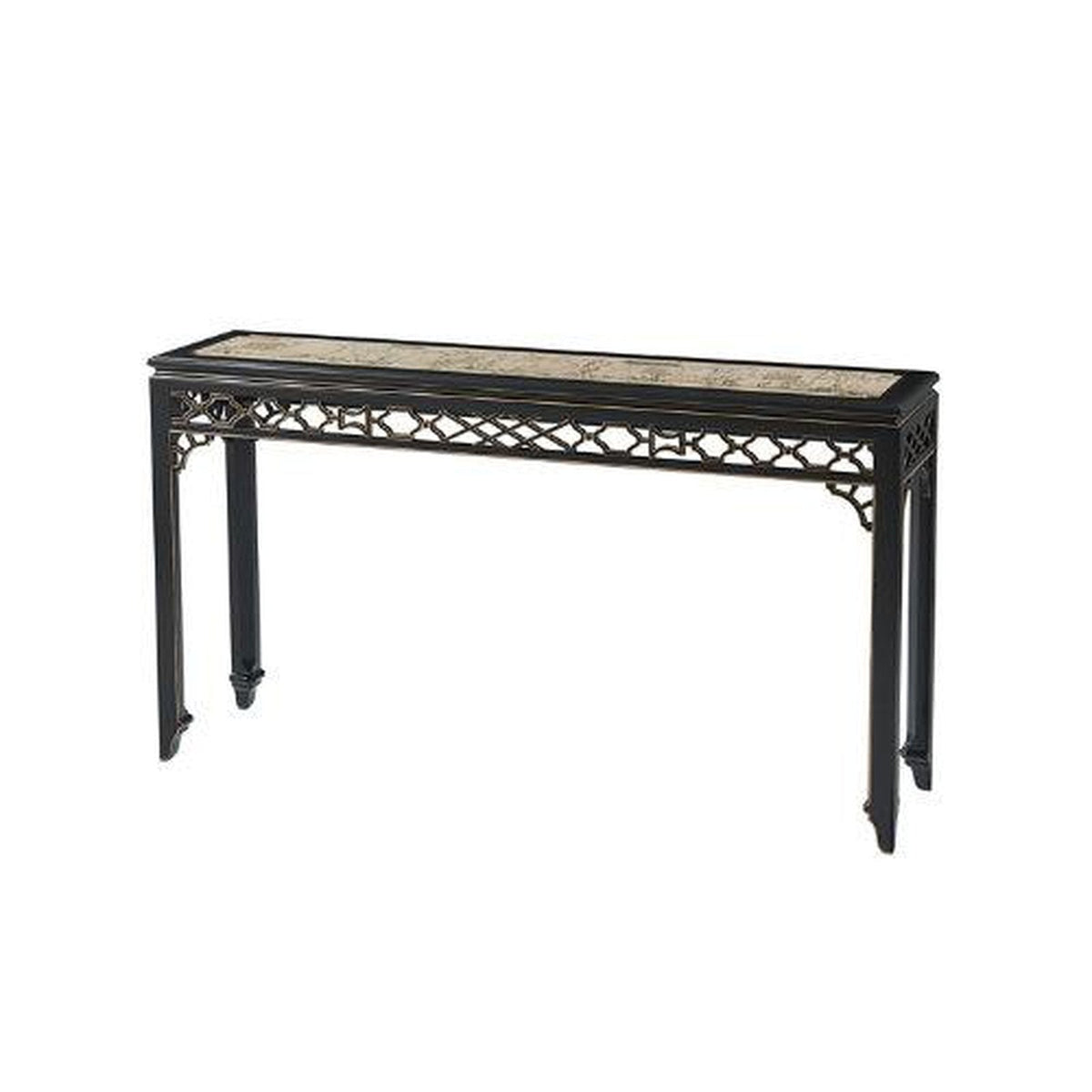 Theodore Alexander Long Hall Chinoiserie Console Table