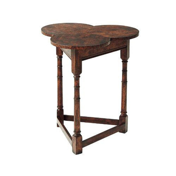 Theodore Alexander Oak Clover Accent Table