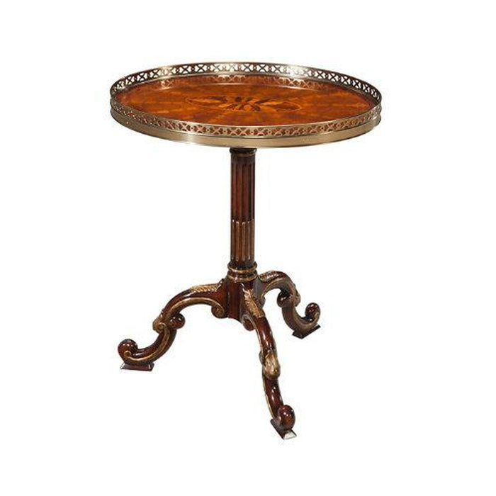 Theodore Alexander Radiating Parquetry Accent Table