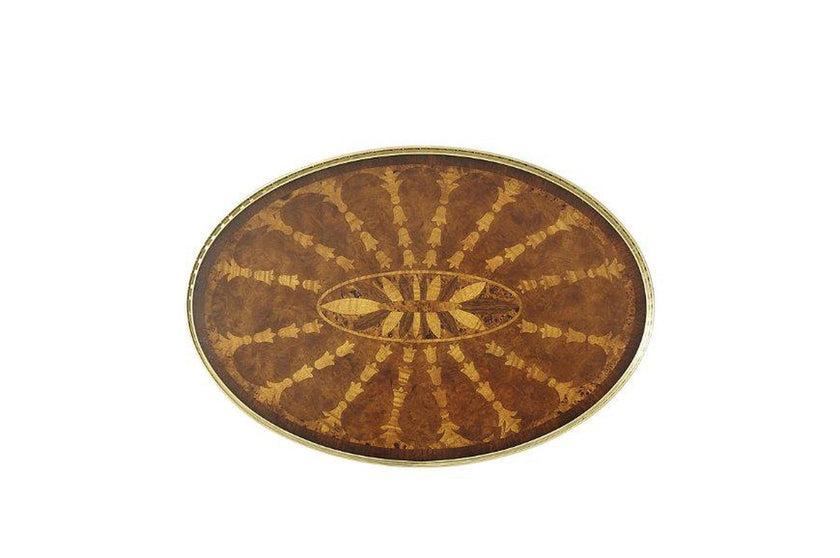 Theodore Alexander Radiating Parquetry Accent Table