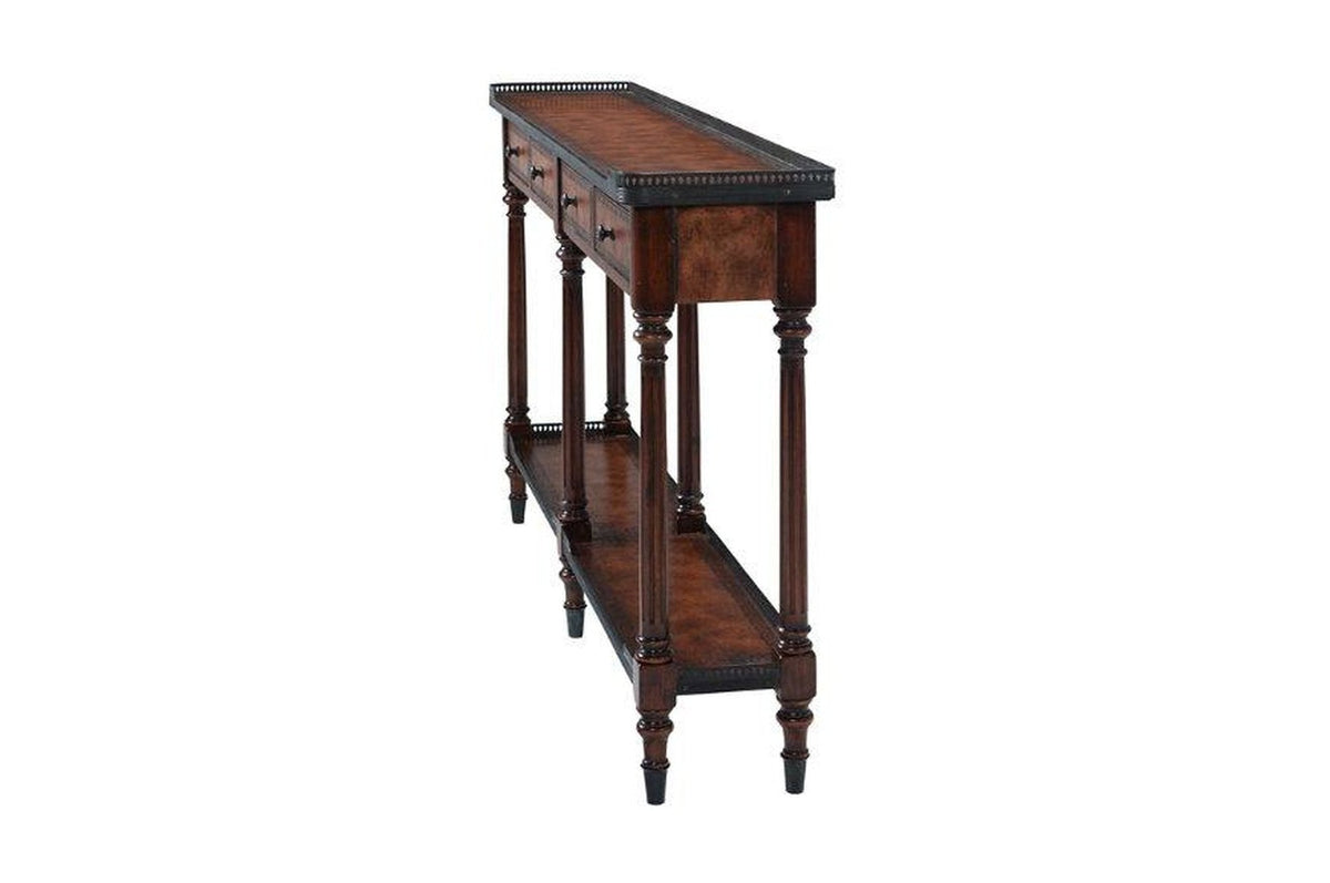 Theodore Alexander The Louis XVI Leather Console Table