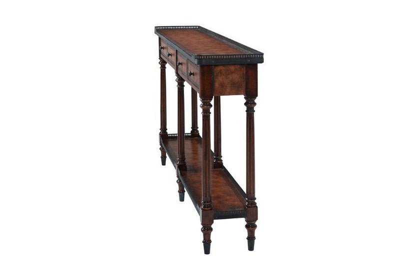 Theodore Alexander The Louis XVI Leather Console Table