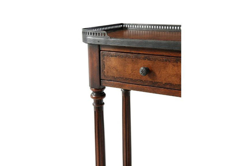 Theodore Alexander The Louis XVI Leather Console Table