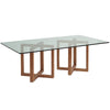 Tommy Bahama Home Palm Desert Sheridan Glass Top Rectangular Dining Table