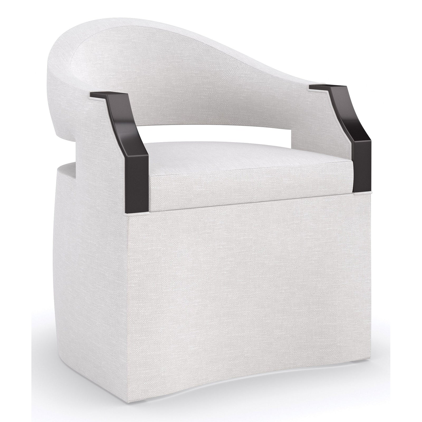 Caracole Upholstery Dinner Roll Chair INV