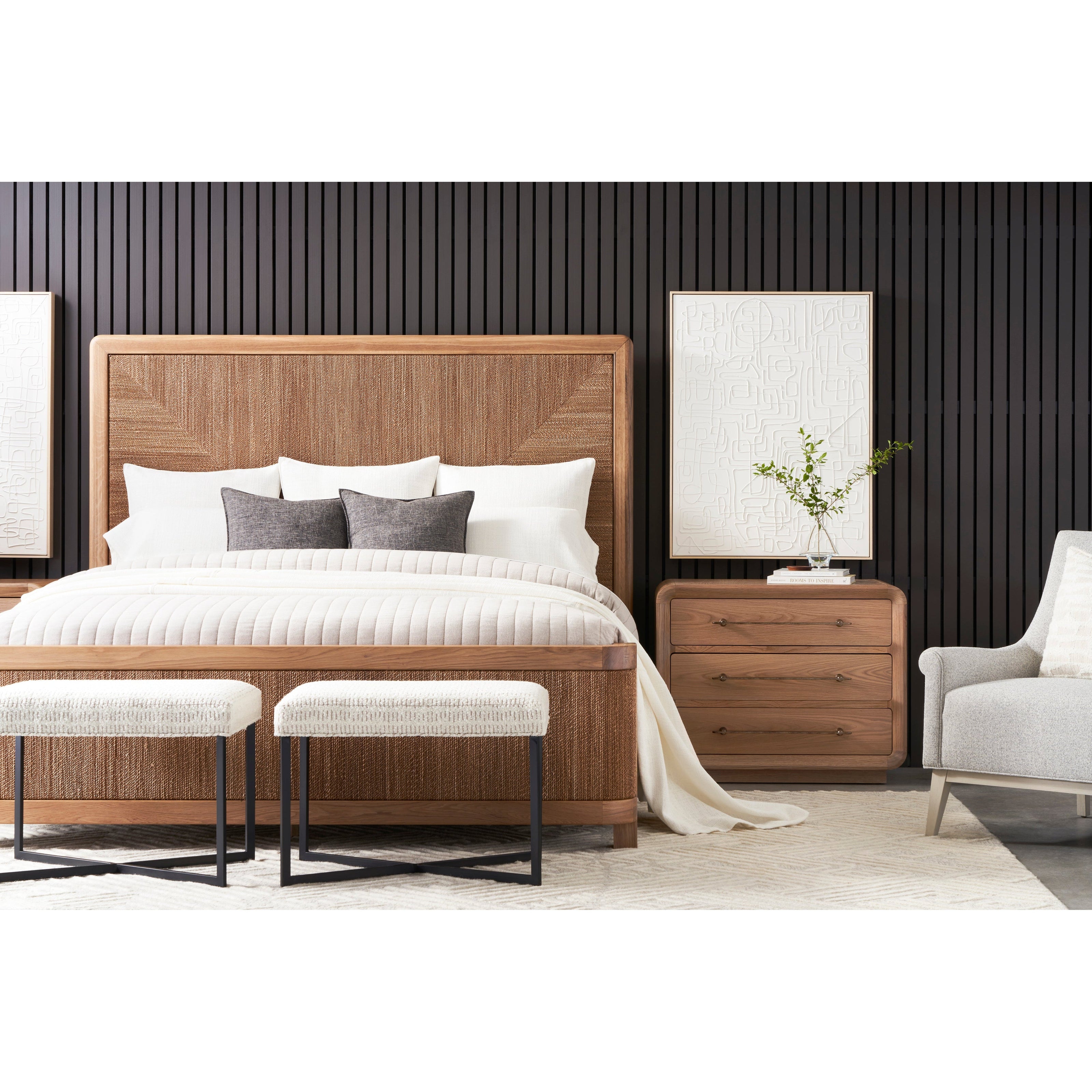 Vanguard Form Three Drawer Nightstand