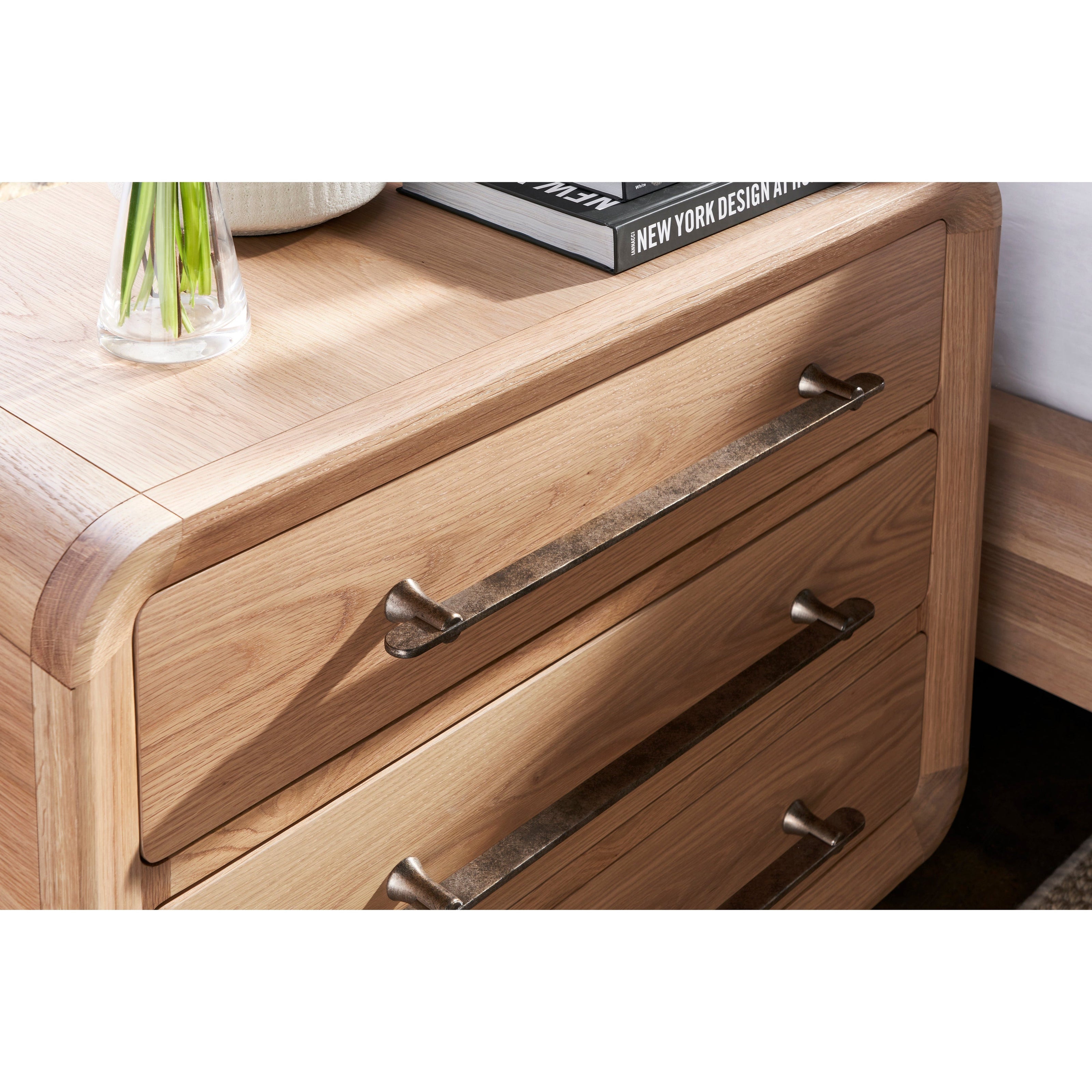 Vanguard Form Three Drawer Nightstand