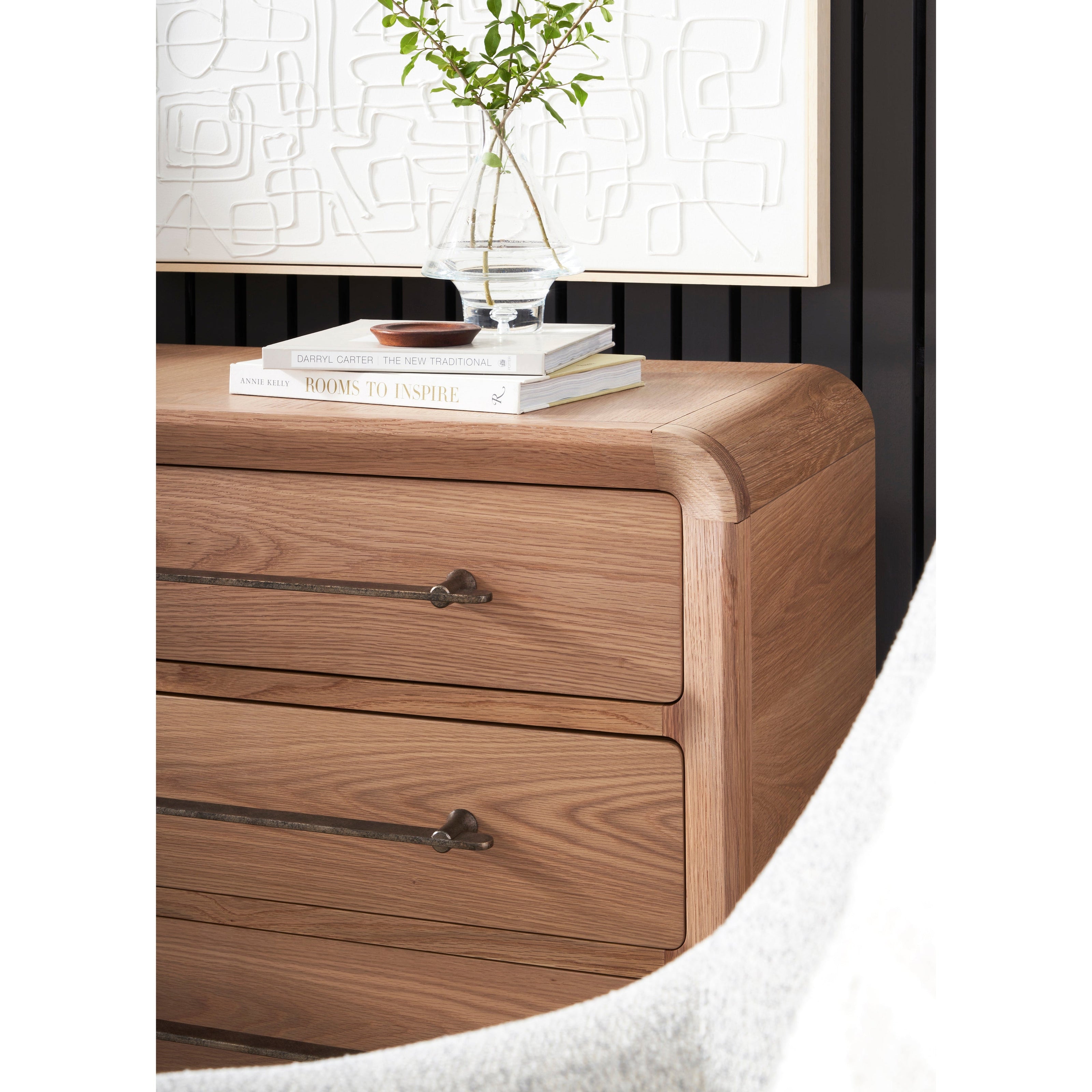 Vanguard Form Three Drawer Nightstand