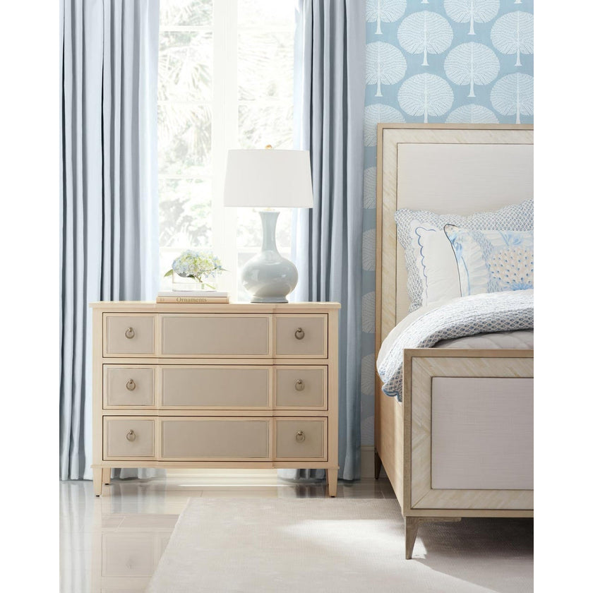 Jonathan Charles Tideline Bone & Linen Upholstered Bed