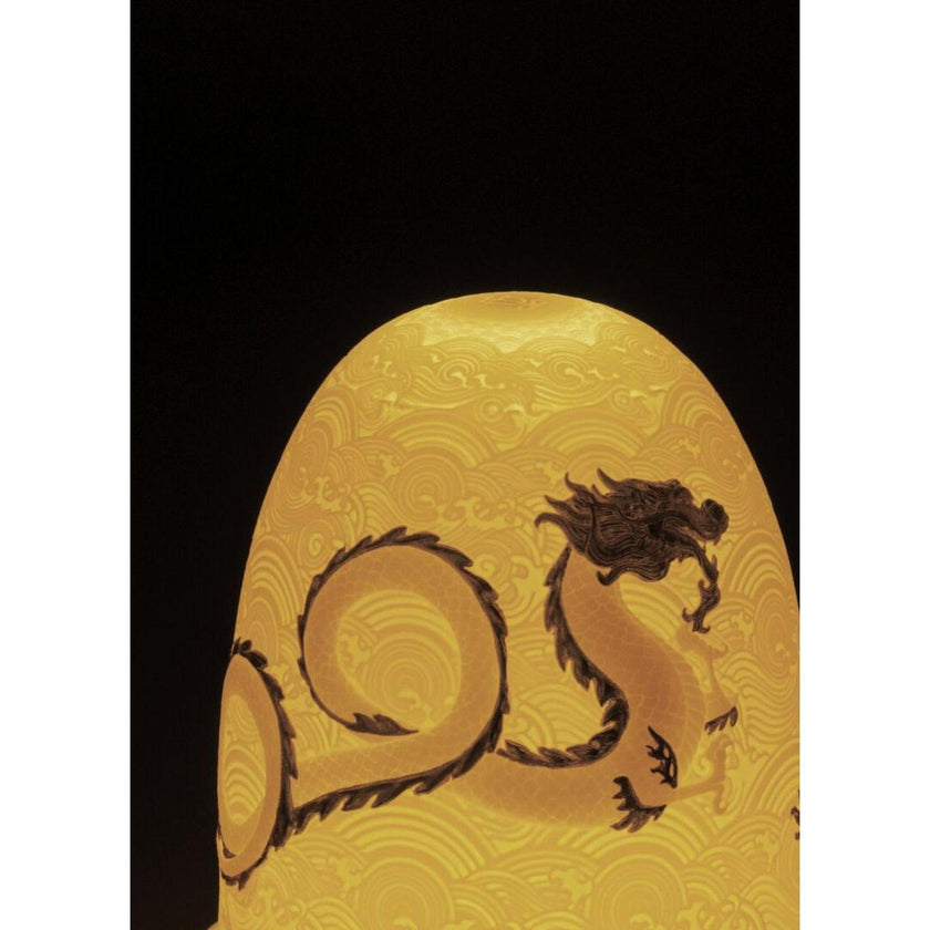 Lladro Dragons Dome Table Lamp