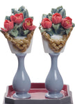 Lladro Tables for Sweets and Peach Flowers Figurine