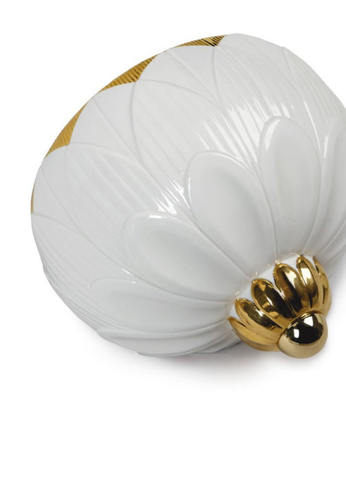 Lladro Ivy & Seed Wall Sconce White and Gold (US)