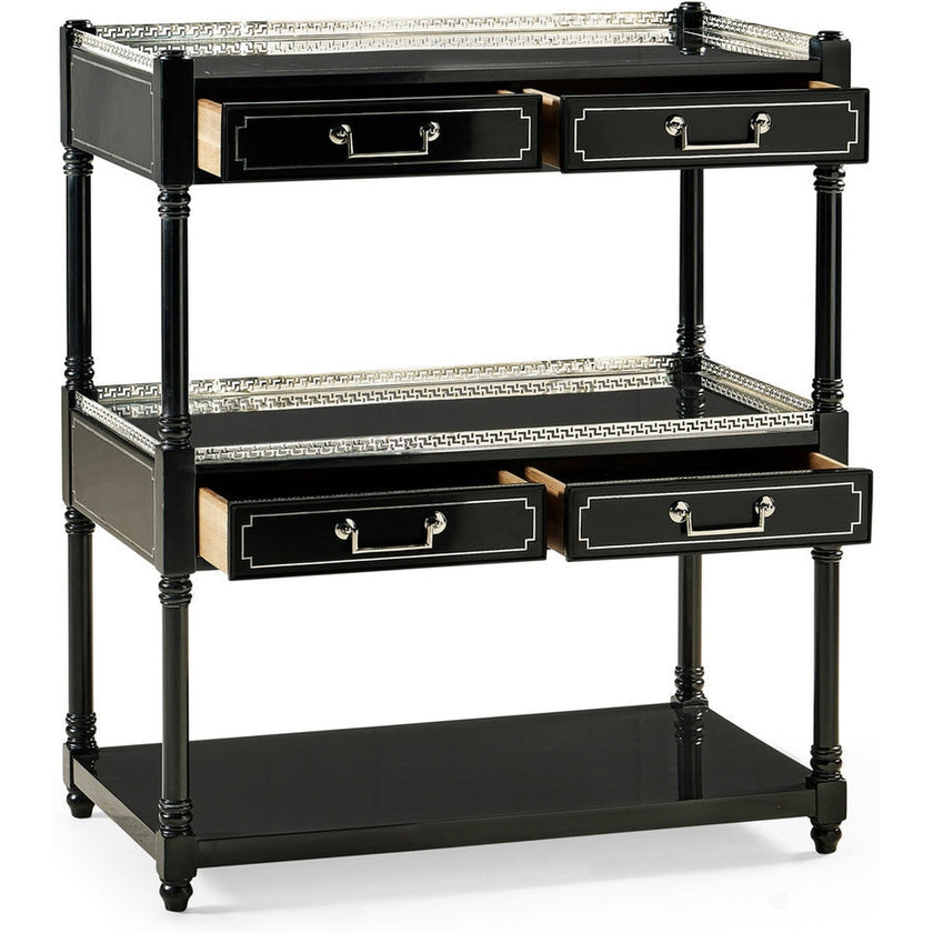 Jonathan Charles Flux Lacquer Etagere