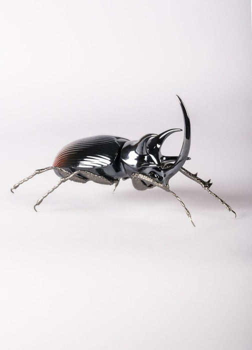 Lladro Rhinoceros Beetle Figurine