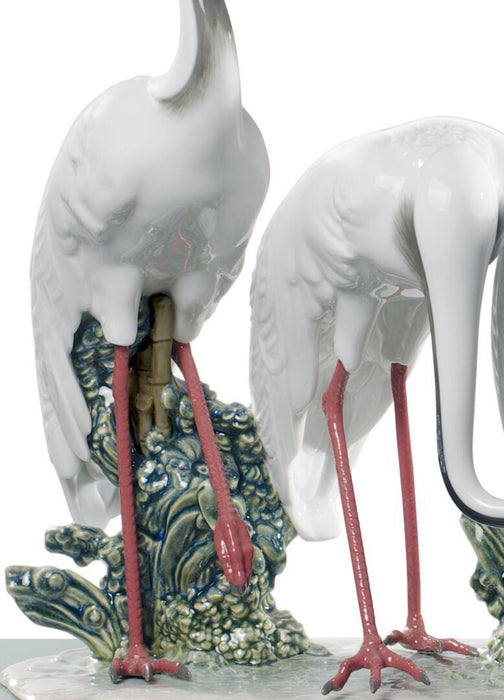 Lladro Flock of Cranes Sculpture Limited Edition