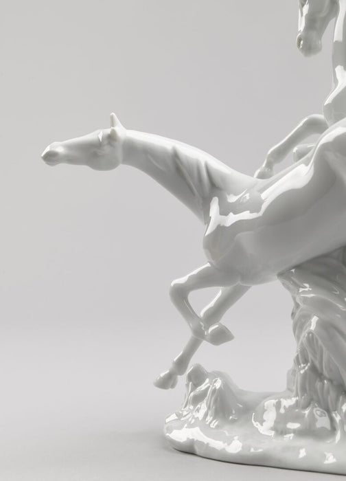 Lladro Horses Galloping Figurine