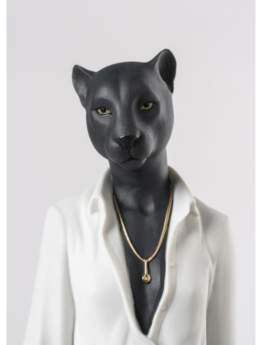 Lladro Panther Woman