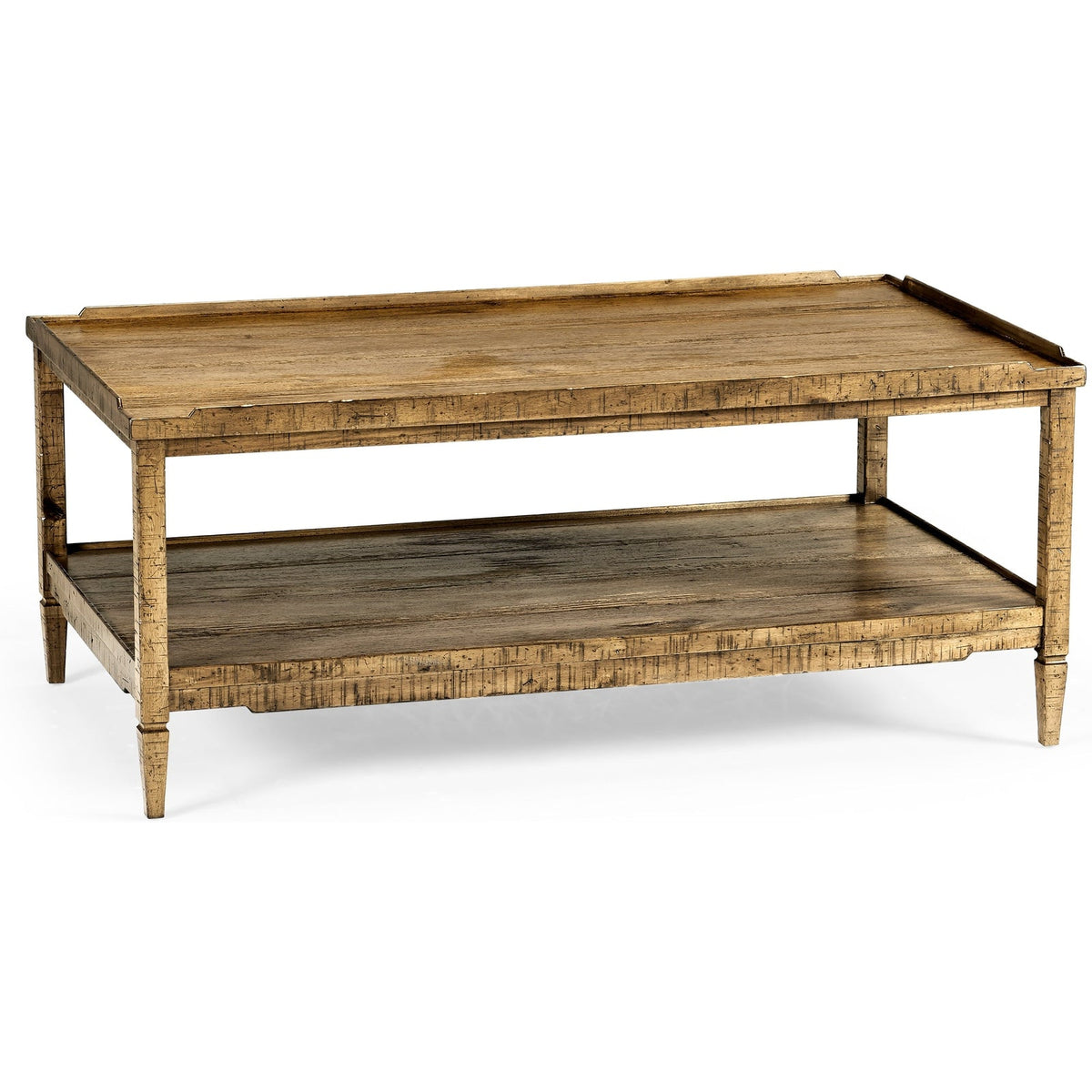 Jonathan Charles Casual Accents Distressed Coffee Table