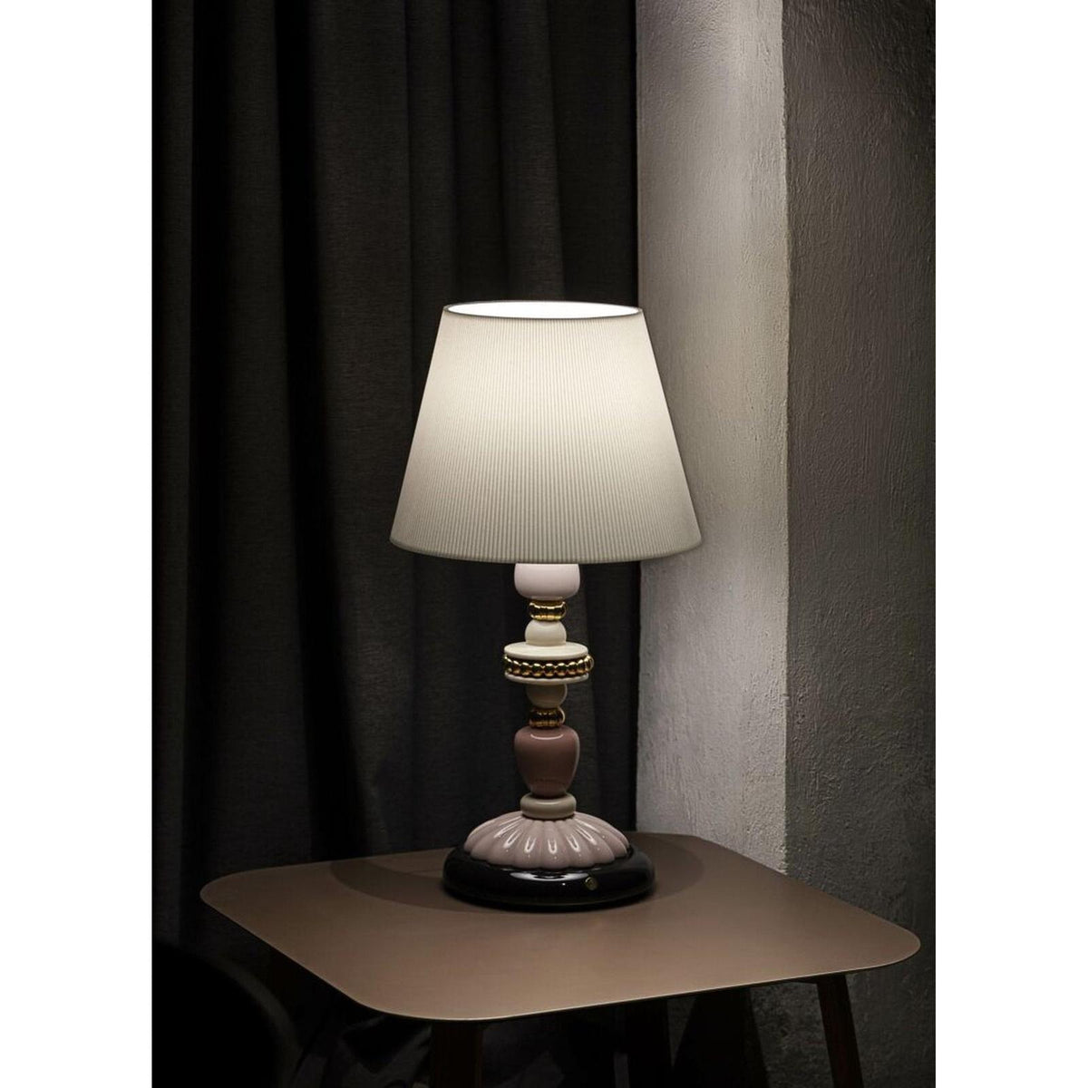 Lladro Firefly Table Lamp Pink and Golden Luster (US)