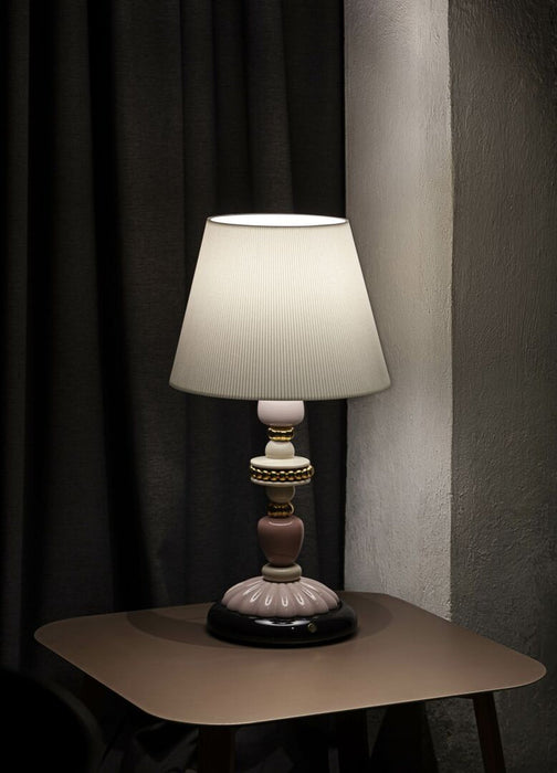 Lladro Firefly Table Lamp Pink and Golden Luster (US)