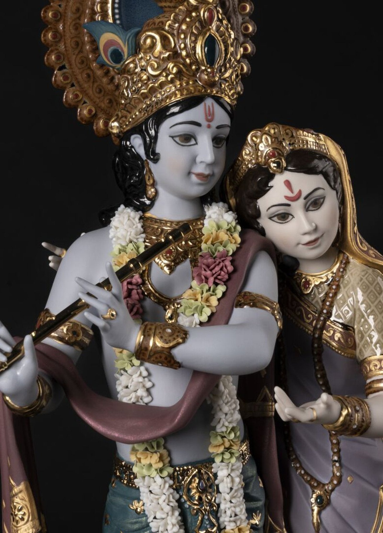 Lladro Radha Krishna Sculpture - Limited edition