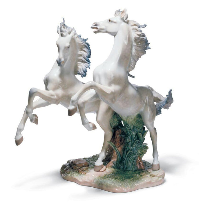 Lladro Free as The Wind Horses Sculpture Limited Edition