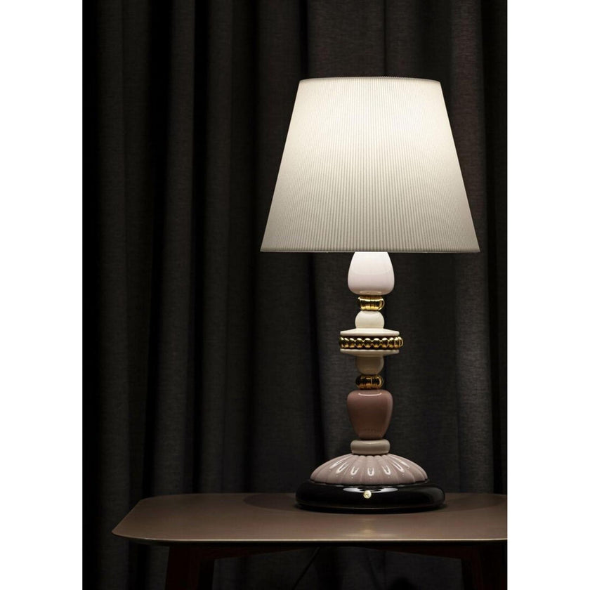Lladro Firefly Table Lamp Pink and Golden Luster (US)