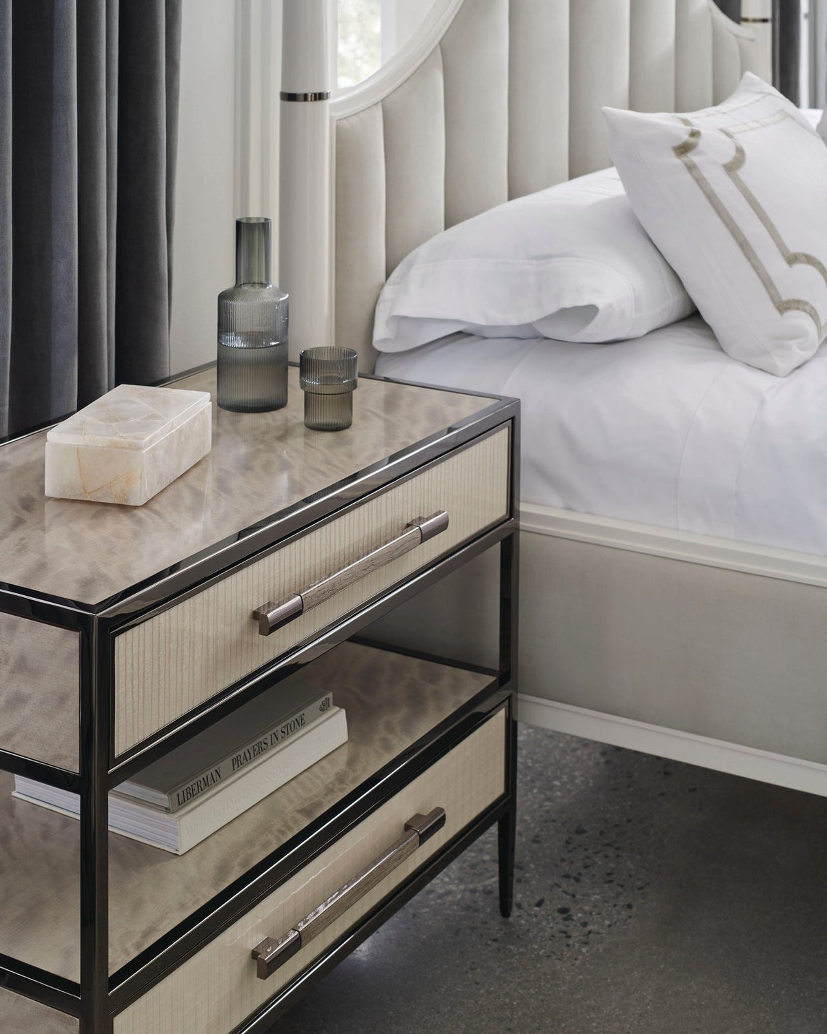Caracole Classic Dual Impressions Nightstand INV
