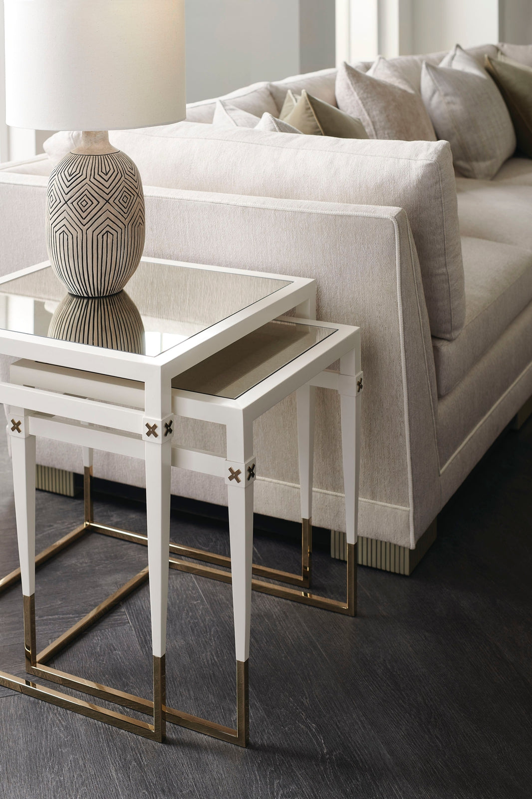 Caracole Classic Better Together Nesting Tables Open Box