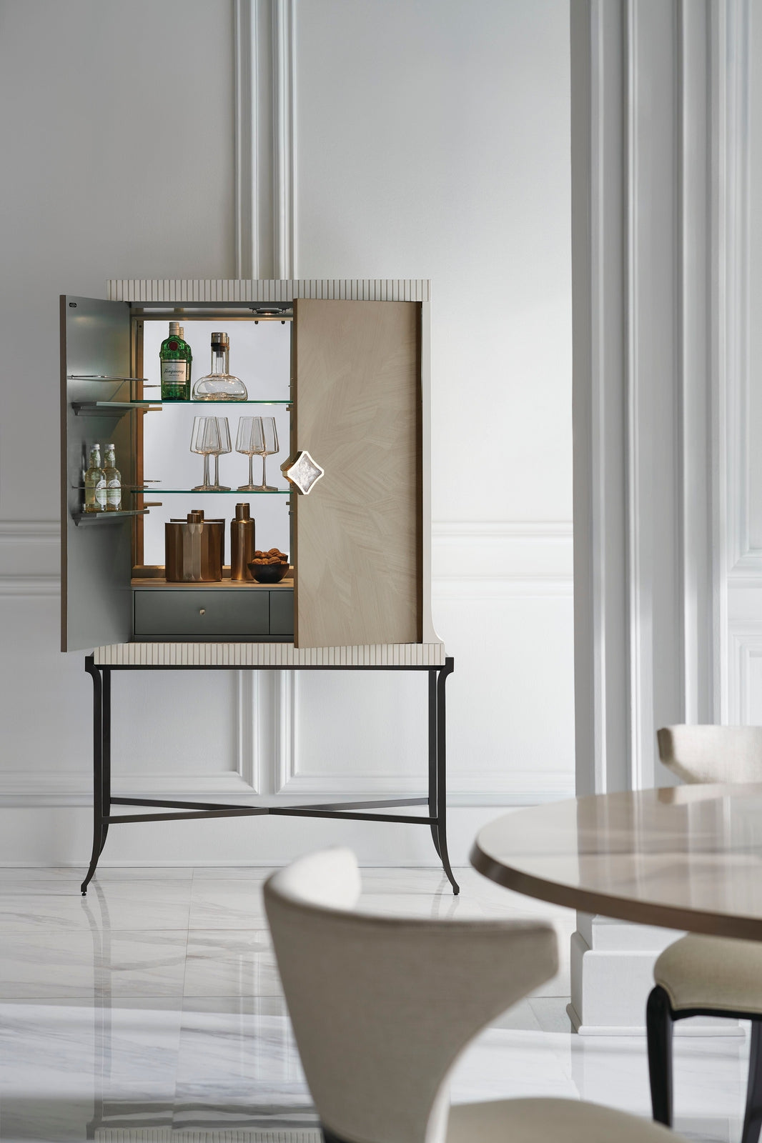 Caracole Classic High Expectations Bar Cabinet