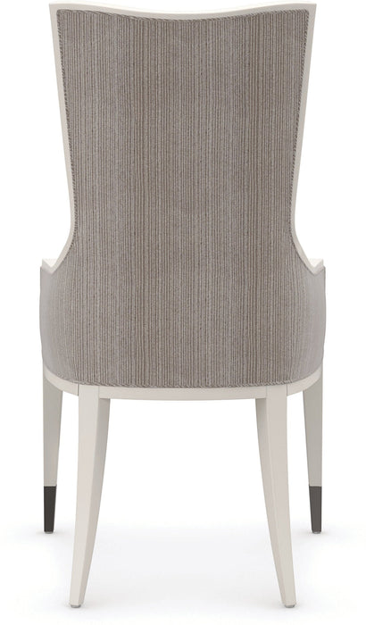 Caracole Classic Lady Grey Arm Chair