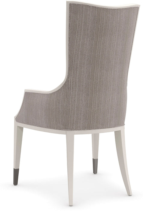 Caracole Classic Lady Grey Arm Chair