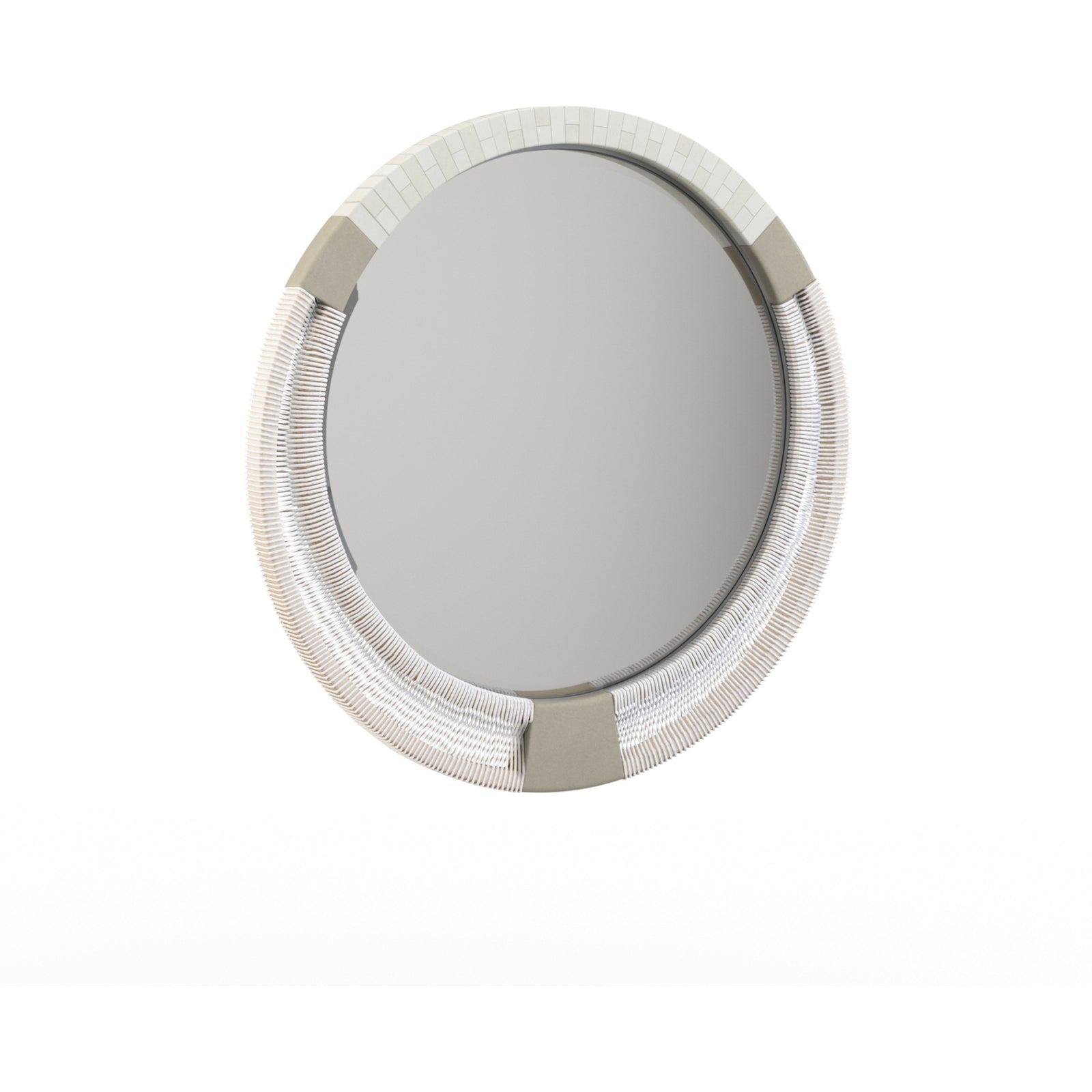 Jonathan Charles Gyre Round Multimedia Mirror