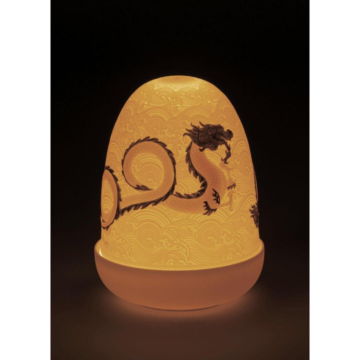 Lladro Dragons Dome Table Lamp