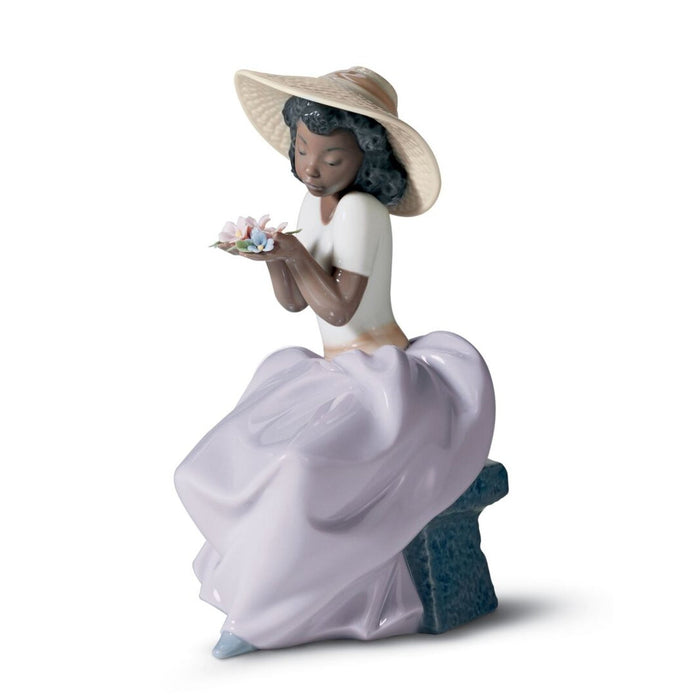 Lladro Sweet Fragrance Girl Figurine