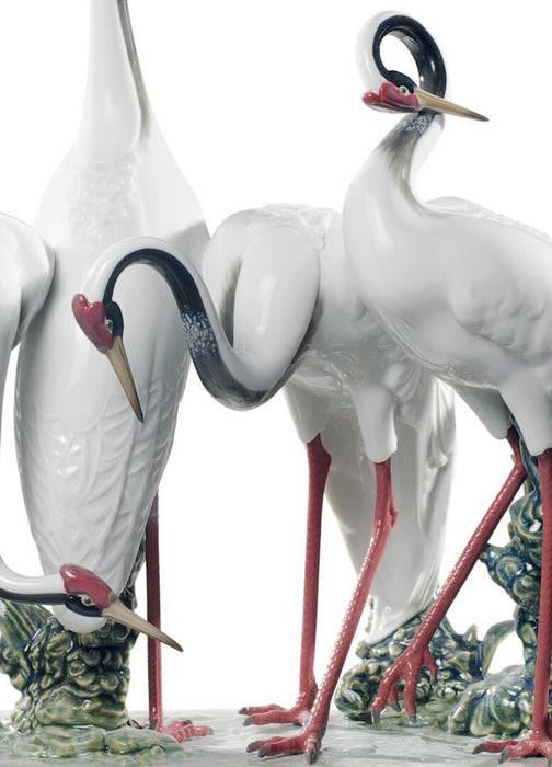 Lladro Flock of Cranes Sculpture Limited Edition